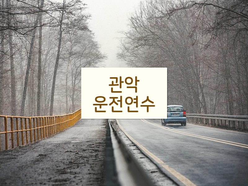 관악운전연수 후기