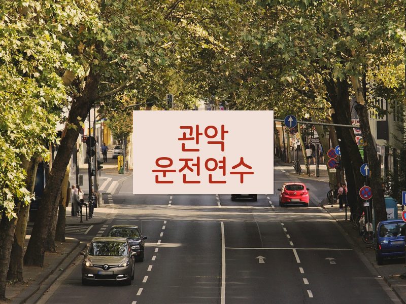 관악운전연수 후기