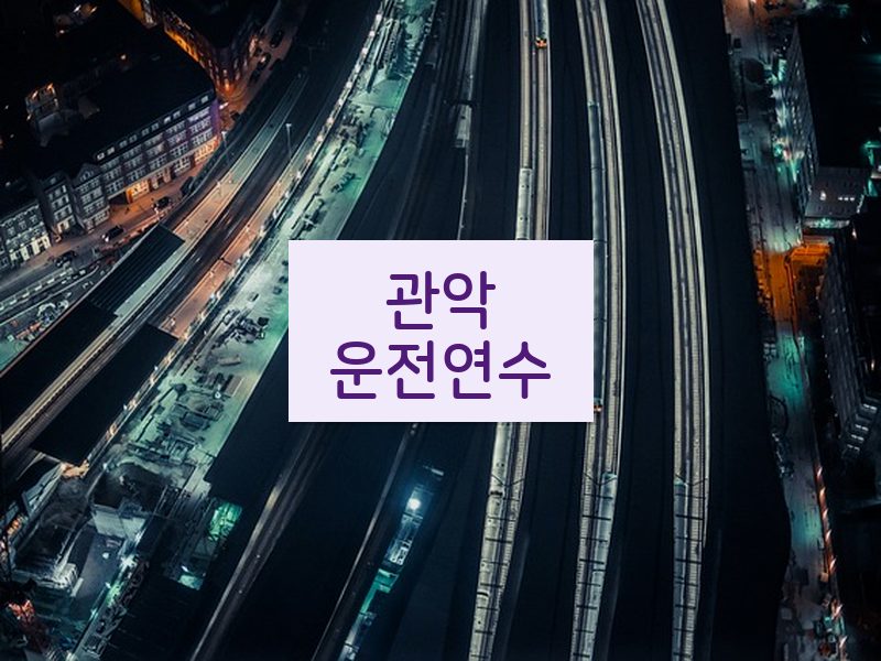 관악운전연수 후기